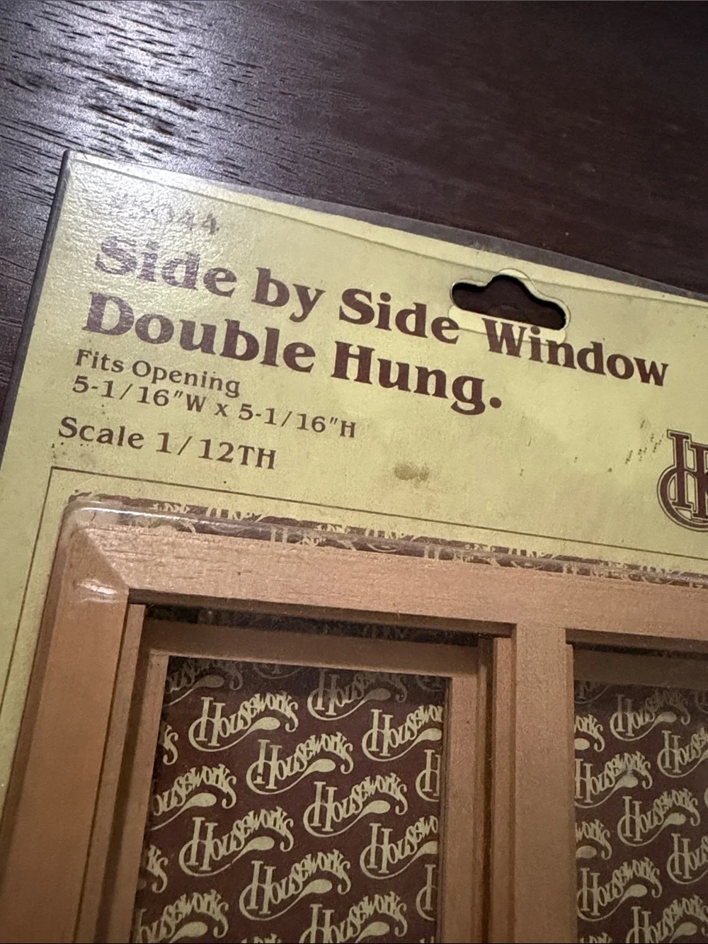 Hudson Jeans Side by Side Double Hung Window Wall Accent in Natural Wood